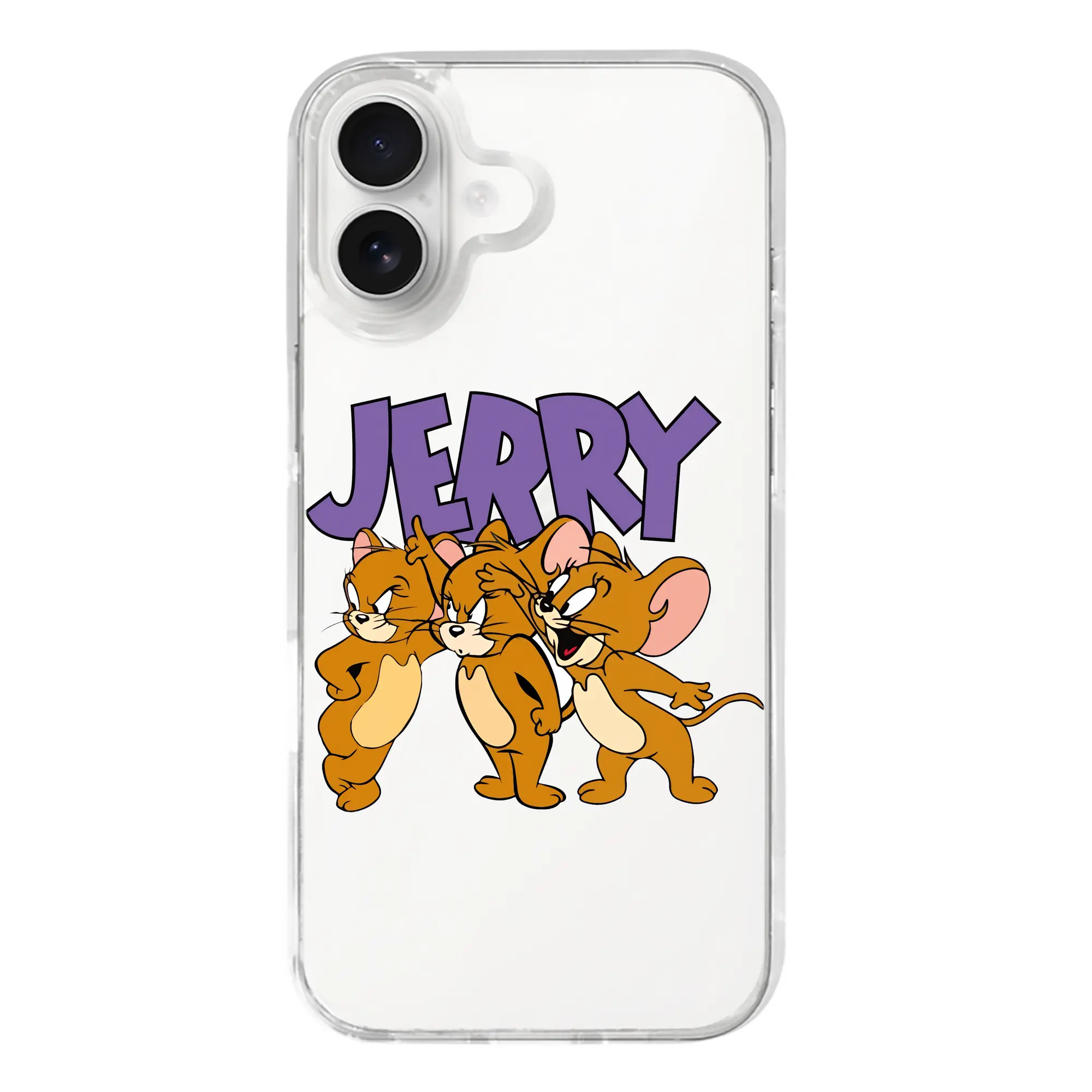 トムとジェリー グッズ ジェリー - iPhone 17シリーズ 透明スマホケース – 薄型・耐衝撃・精密フィット保護カバー